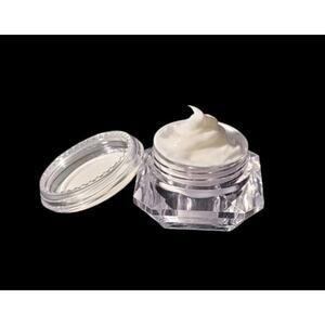 5g Plastic Diamond Shape Jars With Lids, Cosmetic Sample Travel Containers ×20